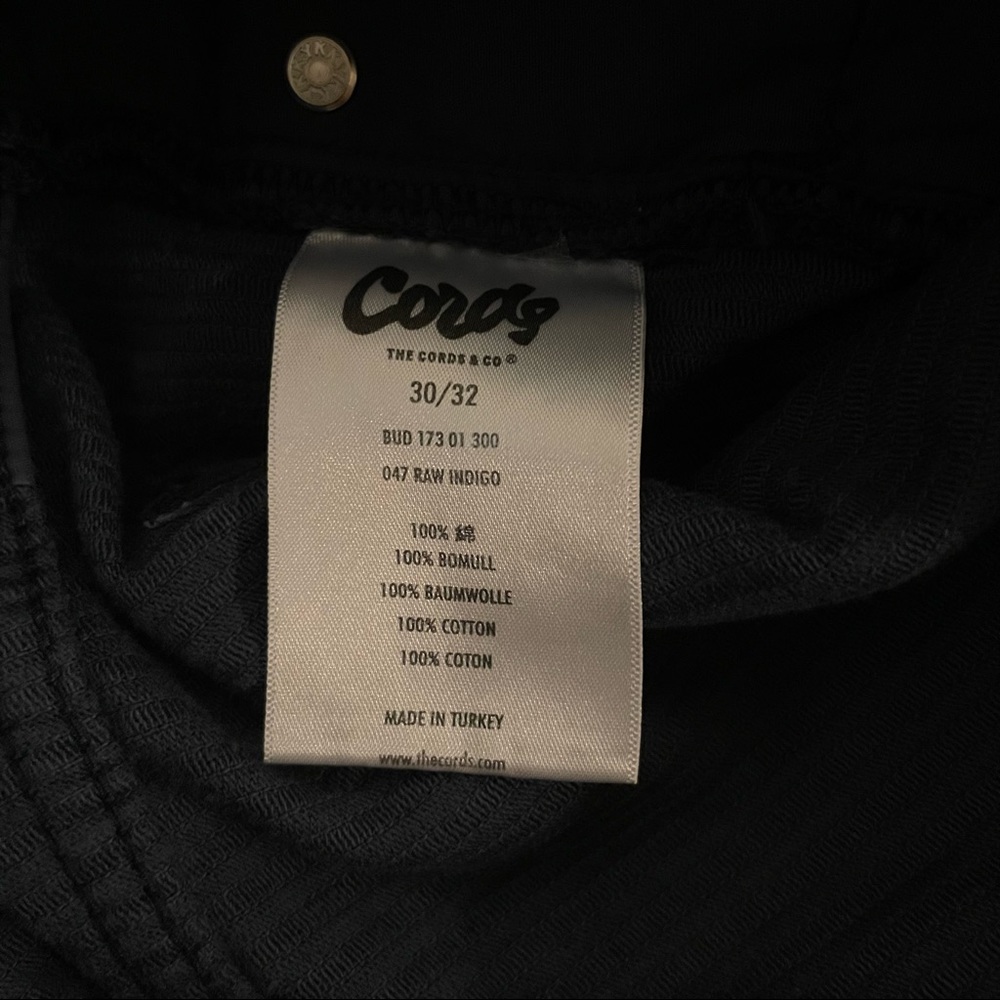 Size 30 - 32 Mens Corduroy Pants Navy 100% Cotton - Picture 7 of 9